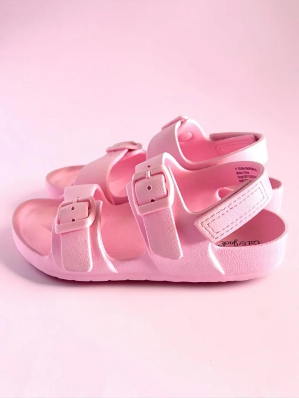 Cat & Jack Toddler Girls Sandals Bubblegum Pink Comfort Size 11 EUC